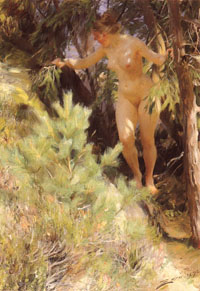 woman naked in the sun